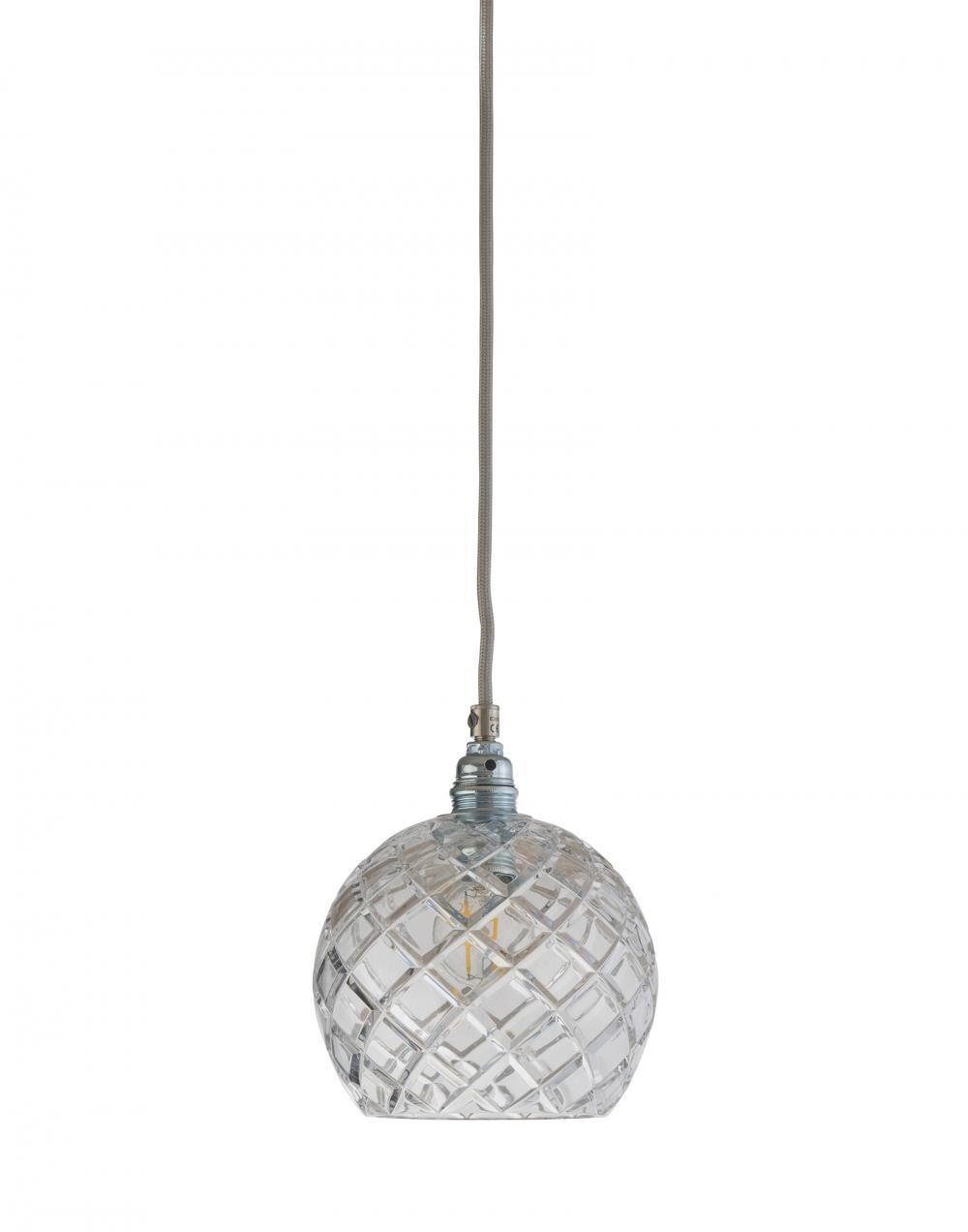 Ebb Flow Rowan Pendant In Crystal Small Medium Check Silver Clear Designer Pendant Lighting