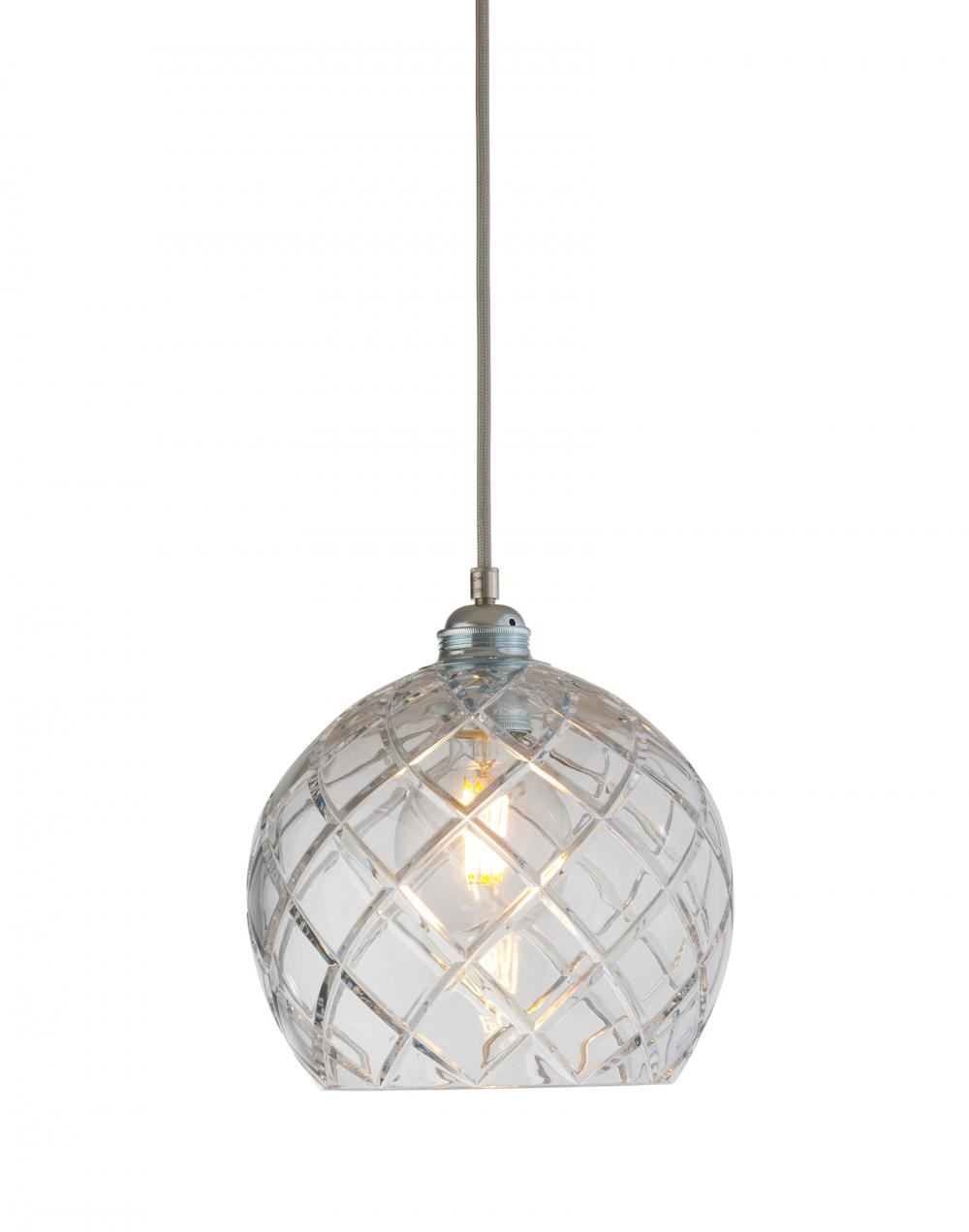 Ebb Flow Rowan Pendant In Crystal Medium Large Check Gold Clear Designer Pendant Lighting