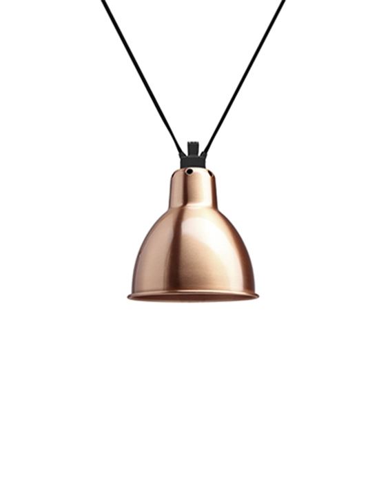 Dcw Editions Les Acrobates De Gras Pendant 323 Round Shade Large Copper With White Interior Designer Pendant Lighting