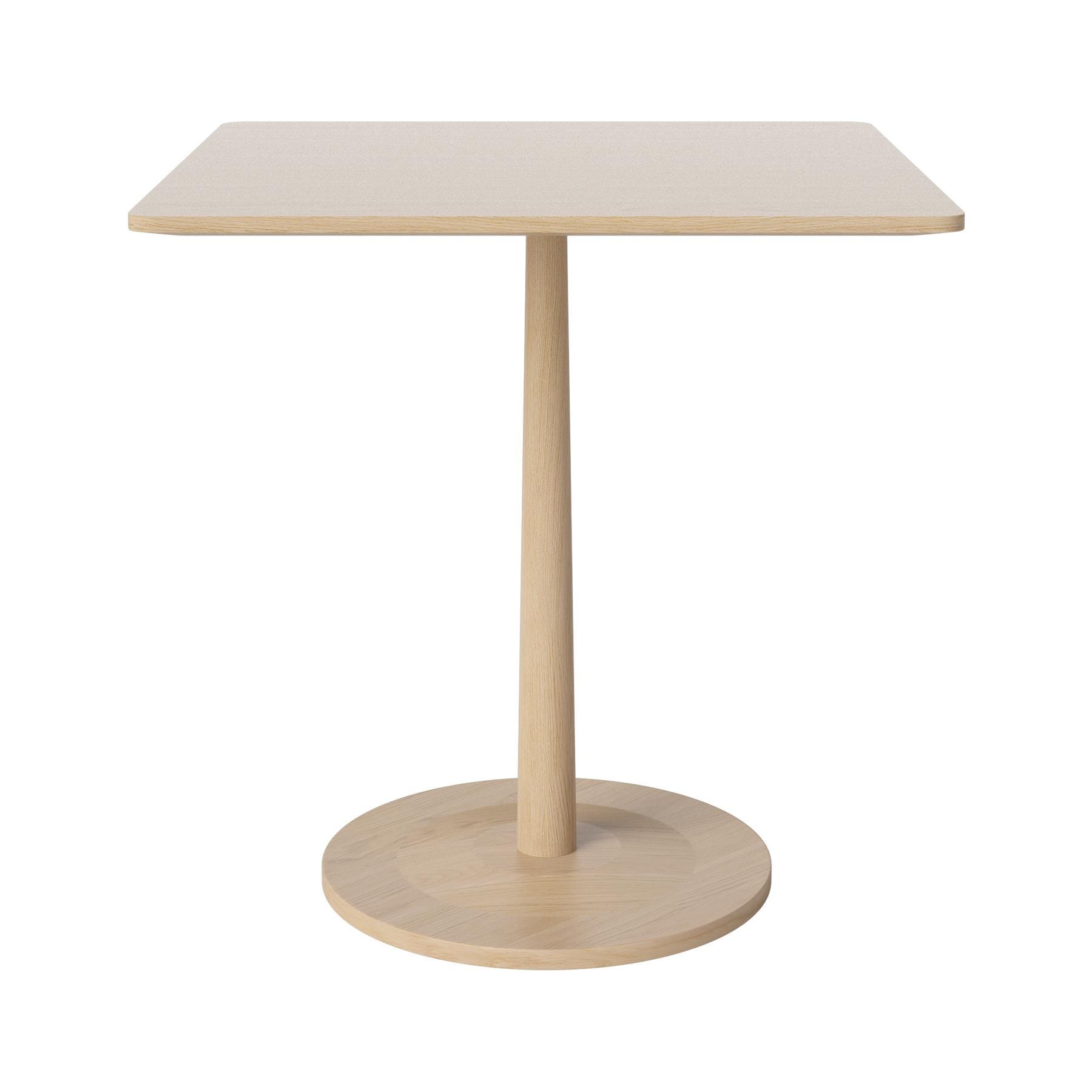 Bolia Turned Dining Table Square White Lacquered Oak Light Wood Designer Furniture From Holloways Of Ludlow