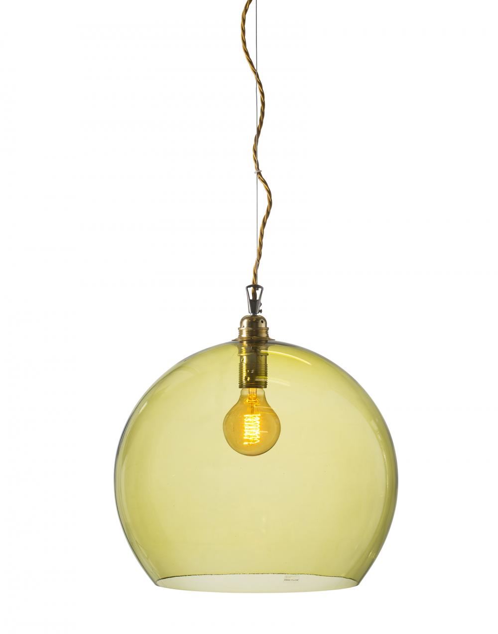 Ebb Flow Rowan Pendant Extra Large Olive Gold Fittings Green Designer Pendant Lighting