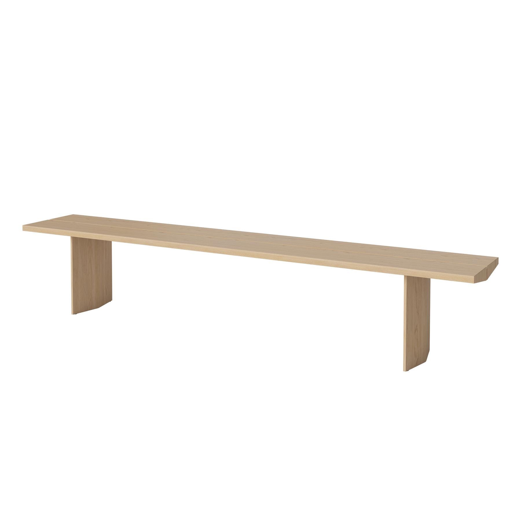 Bolia Alp Dining Bench White Oiled Oak Lenghth 240cm Light Wood Designer Furniture From Holloways Of Ludlow