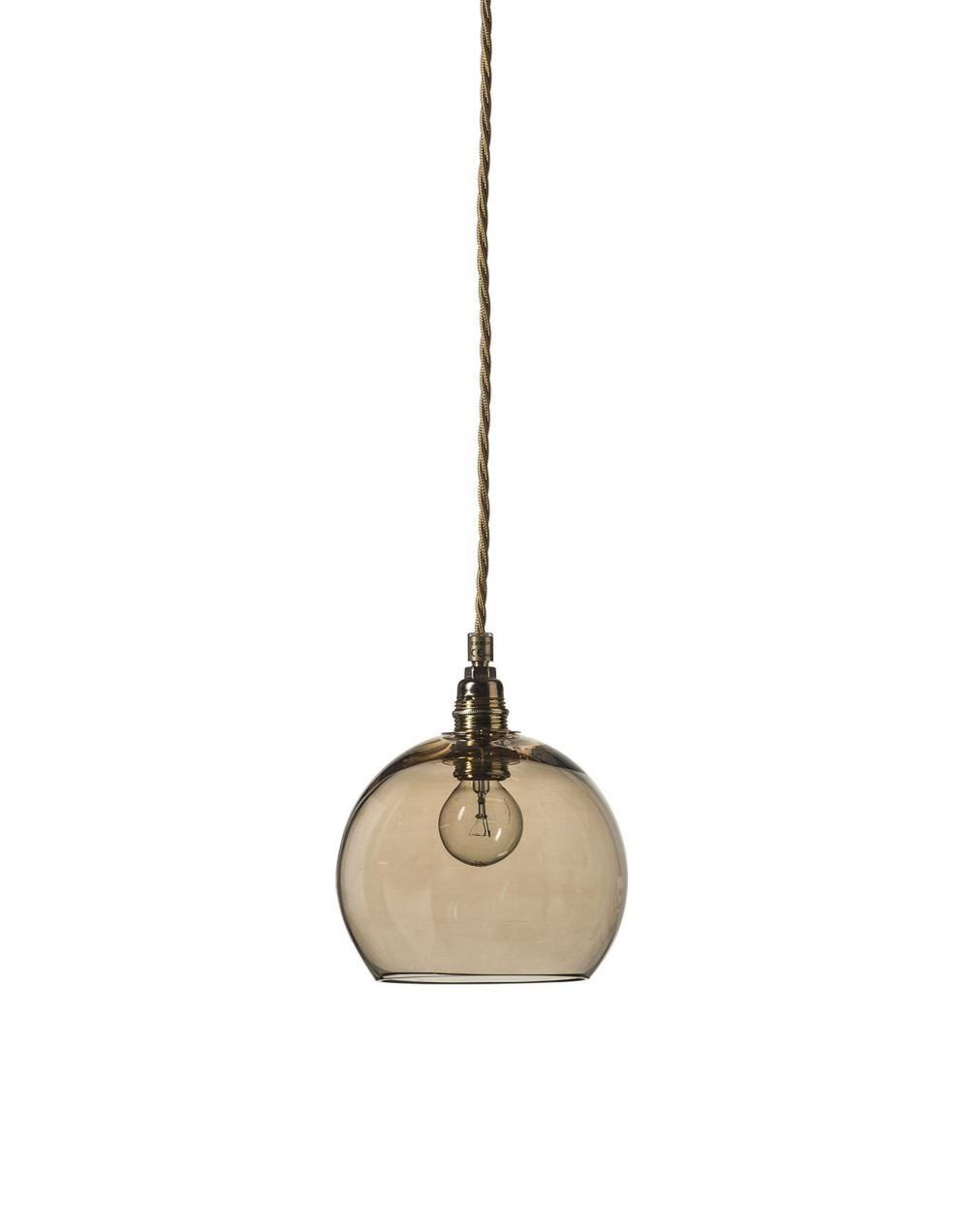 Ebb Flow Rowan Pendant Small Chestnut Brown Gold Fittings Designer Pendant Lighting