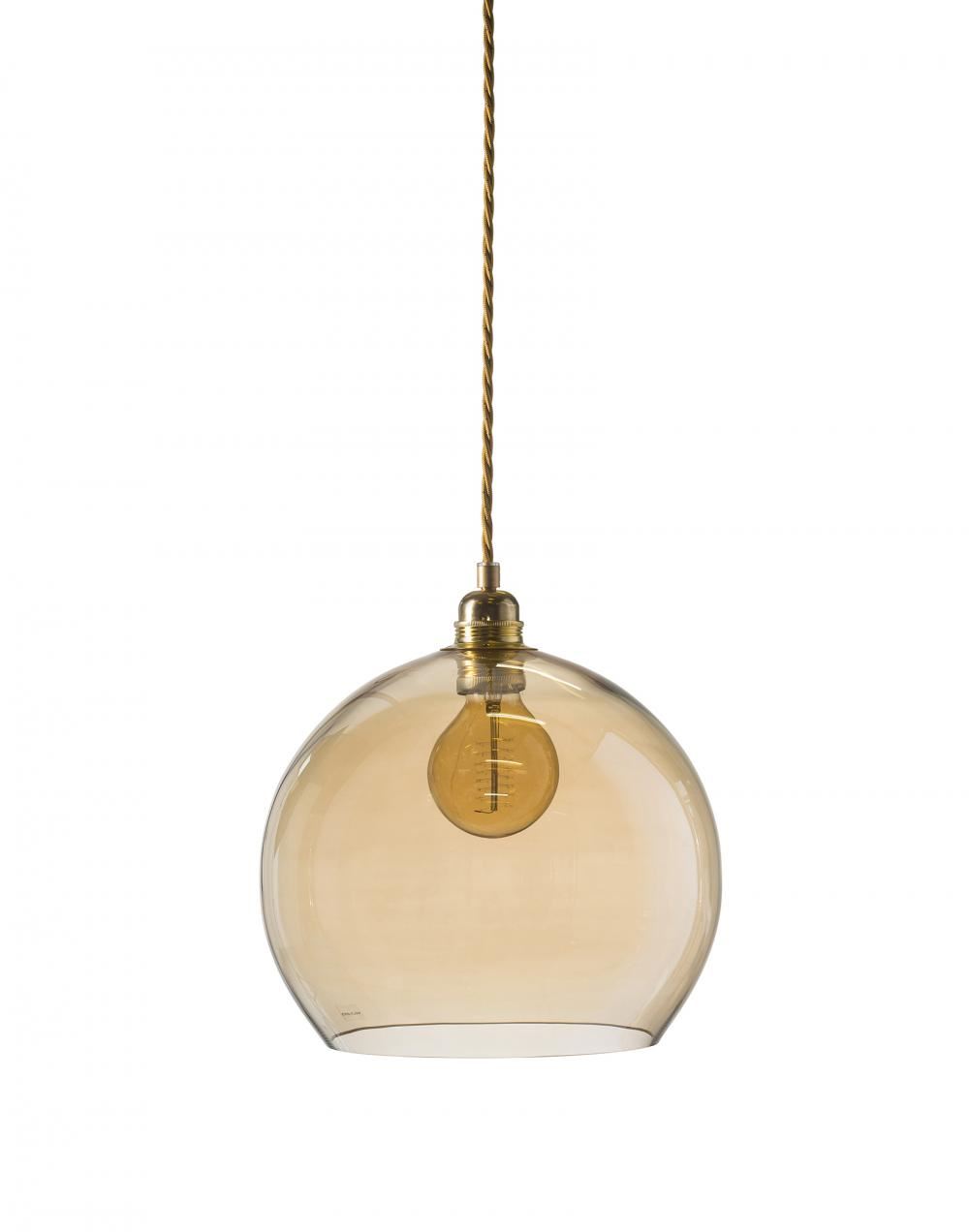 Ebb Flow Rowan Pendant Large Golden Smoke Gold Fittings Brassgold Designer Pendant Lighting