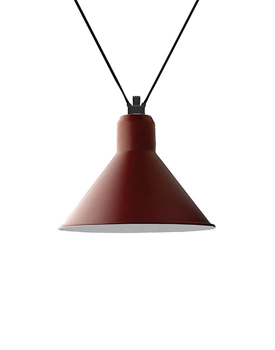 Dcw Editions Les Acrobates De Gras Pendant 323 Conical Shade Xl Red Designer Pendant Lighting