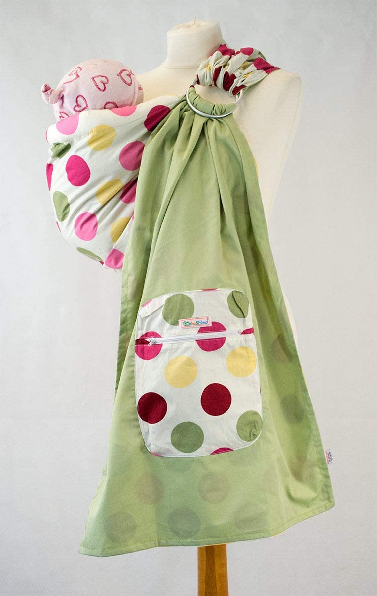 Palm and Pond Ring Sling Large Multi Spots on White