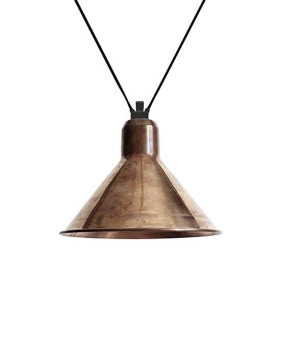 Dcw Editions Les Acrobates De Gras Pendant 323 Conical Shade Xl Raw Copper Designer Pendant Lighting