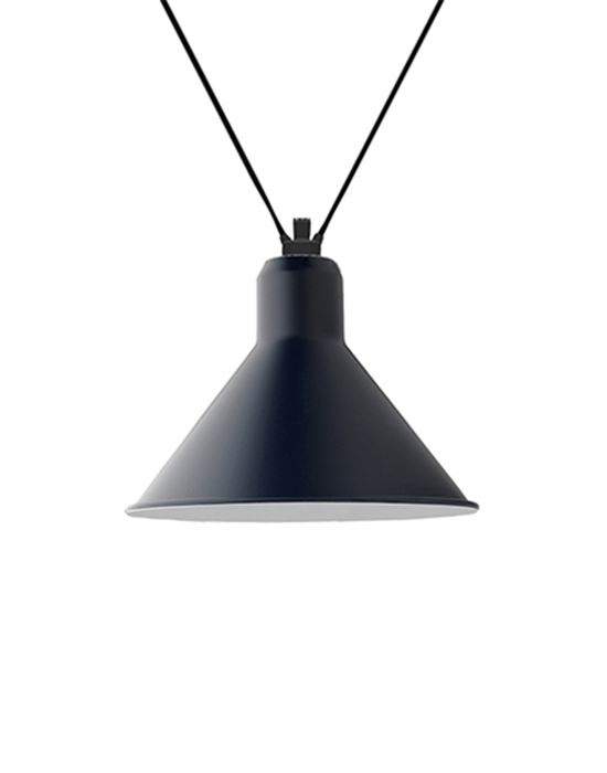 Dcw Editions Les Acrobates De Gras Pendant 323 Conical Shade Xl Blue Designer Pendant Lighting