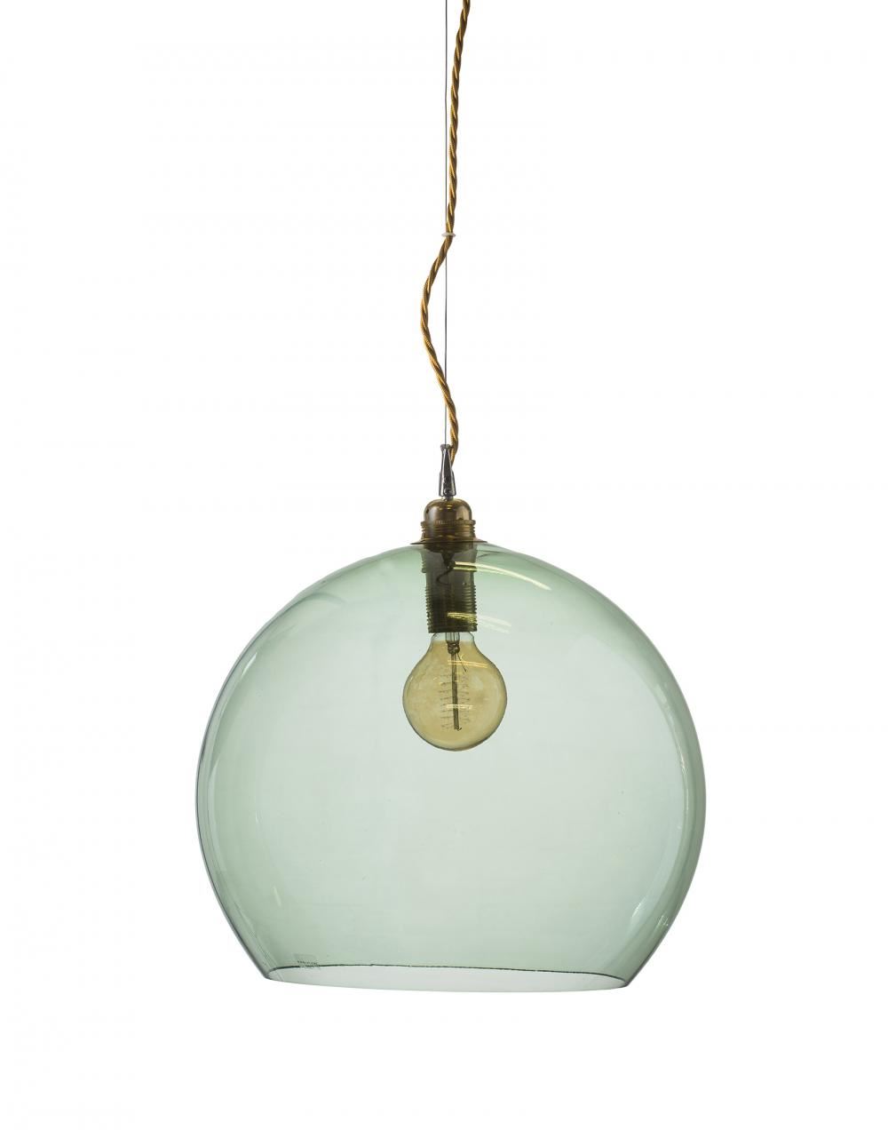 Ebb Flow Rowan Pendant Extra Large Forest Green Gold Fittings Designer Pendant Lighting