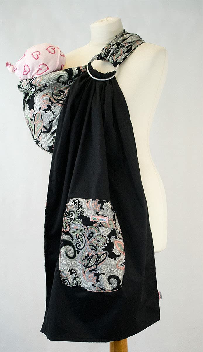 Palm and Pond Ring Sling – Black Paisley