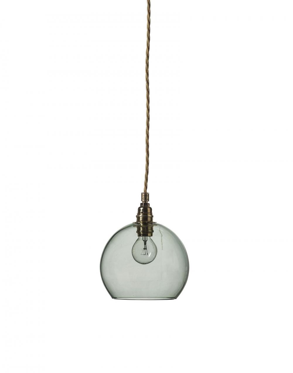 Ebb Flow Rowan Pendant Small Forest Green Gold Fittings Designer Pendant Lighting