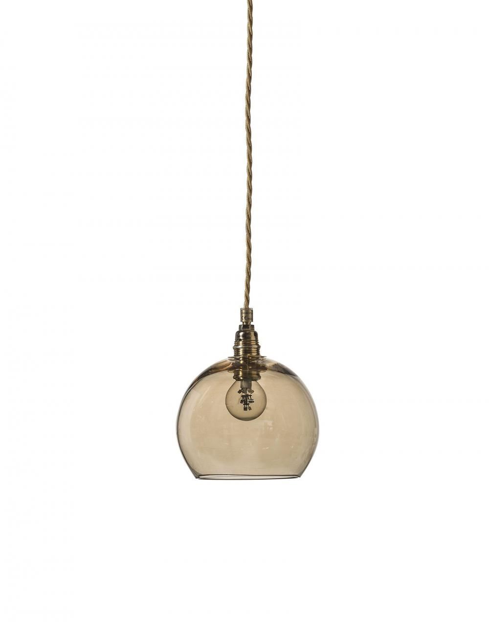 Ebb Flow Rowan Pendant Small Golden Smoke Gold Fittings Brassgold Designer Pendant Lighting