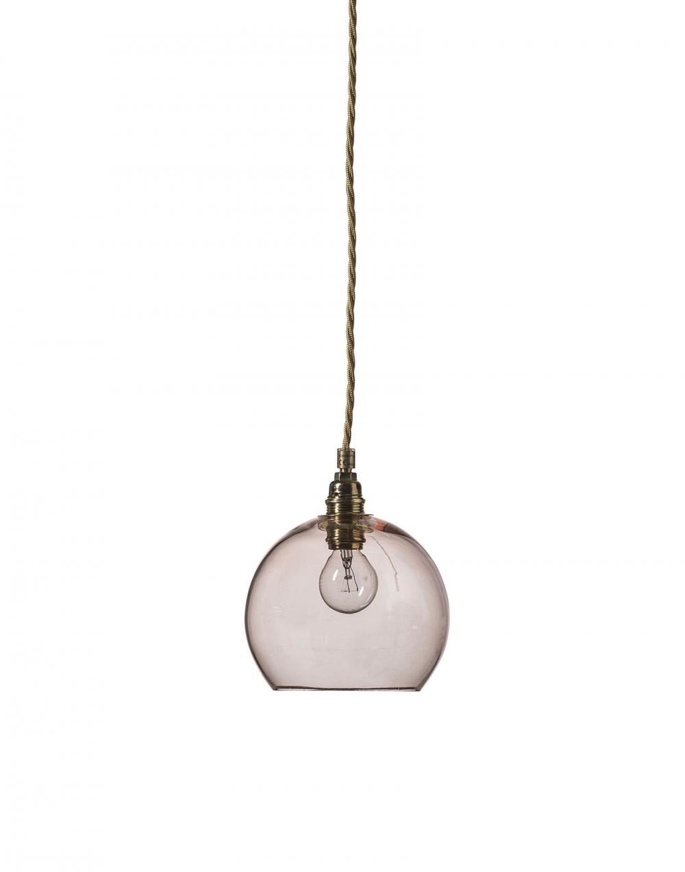 Ebb Flow Rowan Pendant Small Bright Coral Gold Fittings Pink Designer Pendant Lighting