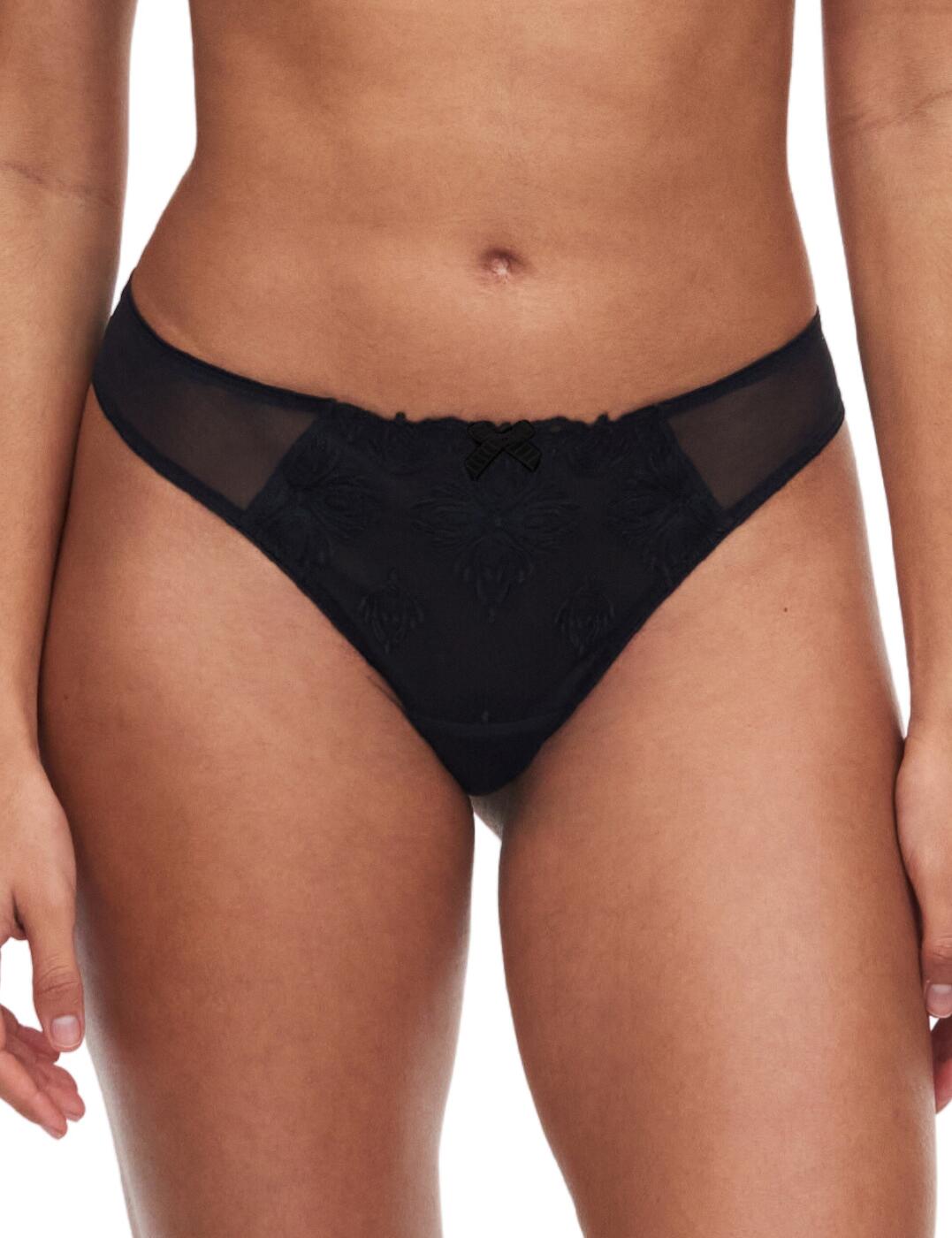 Feel gorgeous in these luxurious tanga briefs from the Champs Elysées collection by Chantelle! Simple yet elegant, these briefs embody the fabulous, French-chic style we know and love from Chantelle. The front panel of these briefs feature delicate embroidery, effortlessly creating a feminine, stylish look that catches the eye. Semi-sheer side panels and lined embroidery at the back combine to create a playfully seductive visage that shows off your beautiful figure. A low-rise waist, high-cut leg holes, and minimal rear coverage further enhance your curves with sophistication and class! Pair with a coordinating bra from the Champs Elysées range to further elevate this stunning look!  Luxurious tanga briefs Delicate embroidery on the front panel Semi-sheer side panels and lined embroidery on the back Cheeky rear coverage Low-rise waist Country of origin: Tunisia Composition Embroidery: 67% Polyester &pipe; 28% Nylon &pipe; 5% Elastane Composition Knit: 100% Cotton Composition Tulle: 82% Nylon &pipe; 18% Elastane Listed in UK sizes  61221-106269-1404287 C26090 Tanga Brief