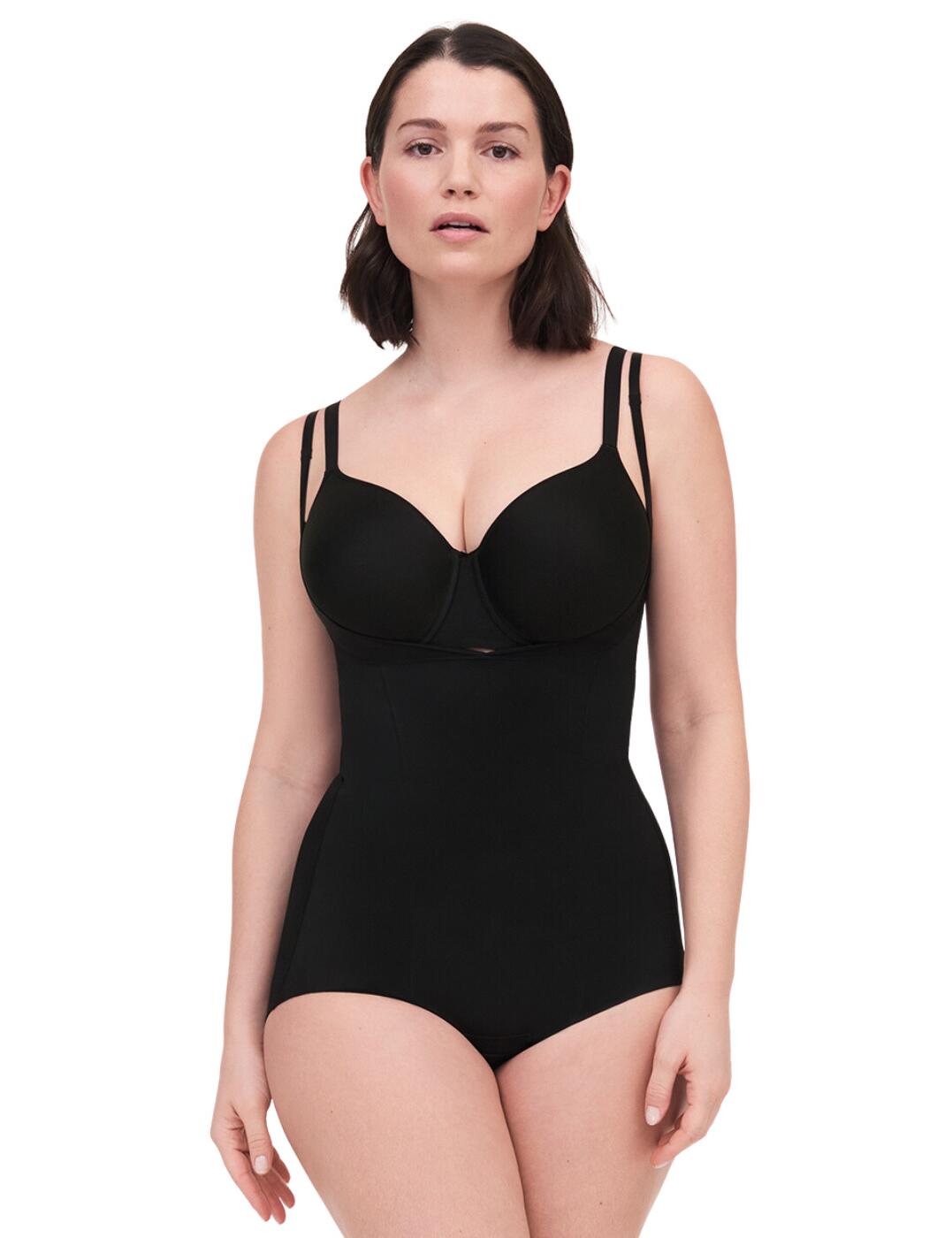 Offering stylish, everyday control, this expertly designed open-bust body from Chantelle's Basic Shaping range is a must-have for your lingerie collection! Elegantly smooth your figure with this supportive body, that can be worn with any bra and will remain perfectly in place, without cutting into the legs. Sitting just under the bust, this body offers optimal support and shaping across the stomach and bottom, achieving a more toned look. The gusset is made of 100% cotton, and the adjustable closure is secured with two sets of hook and eyes to maximise comfort.  Stylish and comfortable all-in-one open-bust body Flattens the stomach and firms the bottom Adjustable straps Hook and eye closure Country of origin: China Composition Knit External: 76% Nylon &pipe; 24% Elastane Composition Knit Crotch: 100% Cotton Listed in UK sizes  61226-106221-1403580 C35080 Body