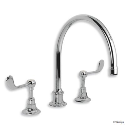 Lefroy Brooks Connaught Lever Handle Three Hole Kitchen Mixer Tap