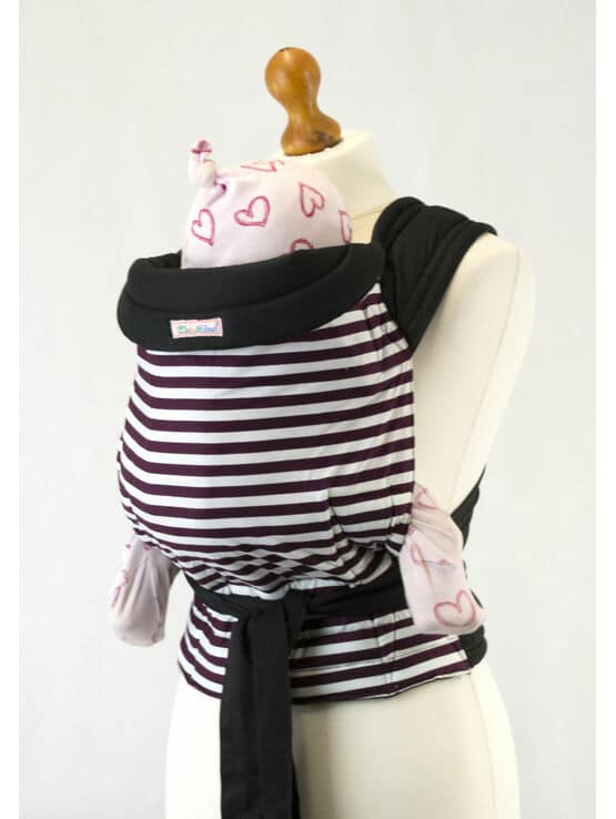 Palm and Pond Mei Tai Baby Sling - Brown Stripe