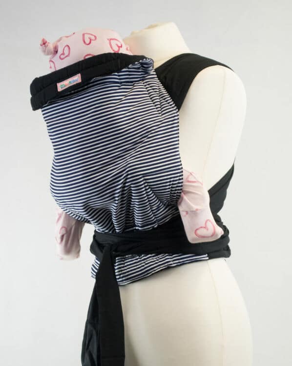 Palm and Pond Mei Tai Baby Carrier - Nautical Stripe