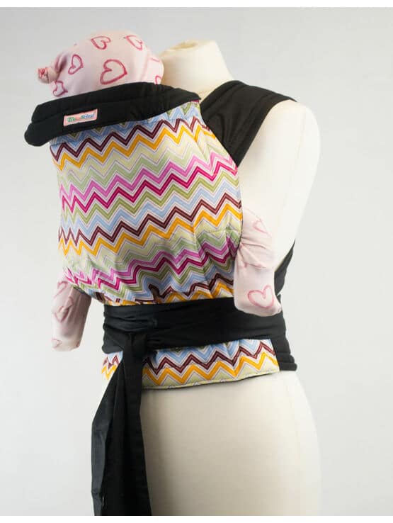 Palm and Pond Mei Tai Baby carrier - Pastel Zigzag