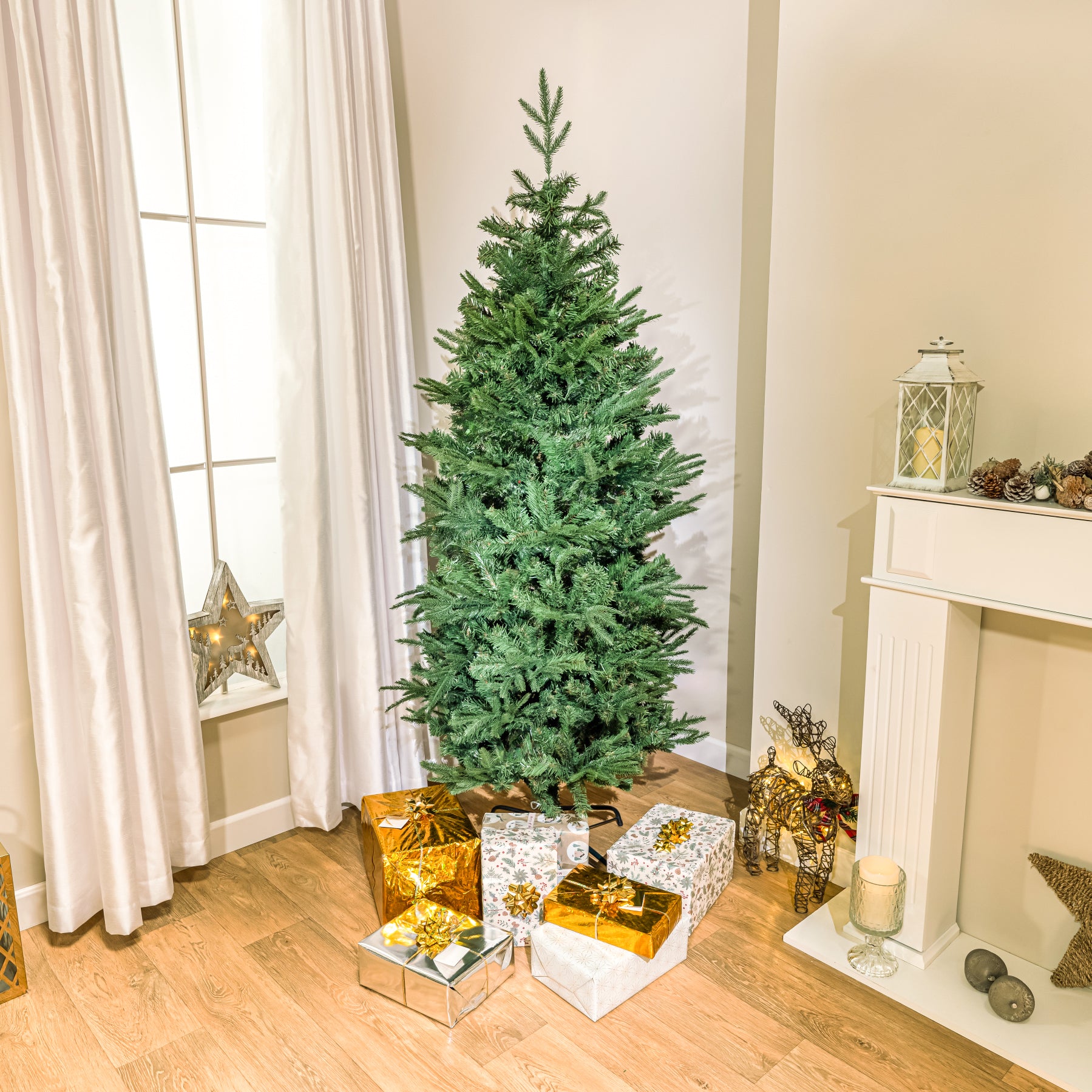 6ft - 7ft Mckinley Spruce Artificial PE Christmas Tree, 6ft