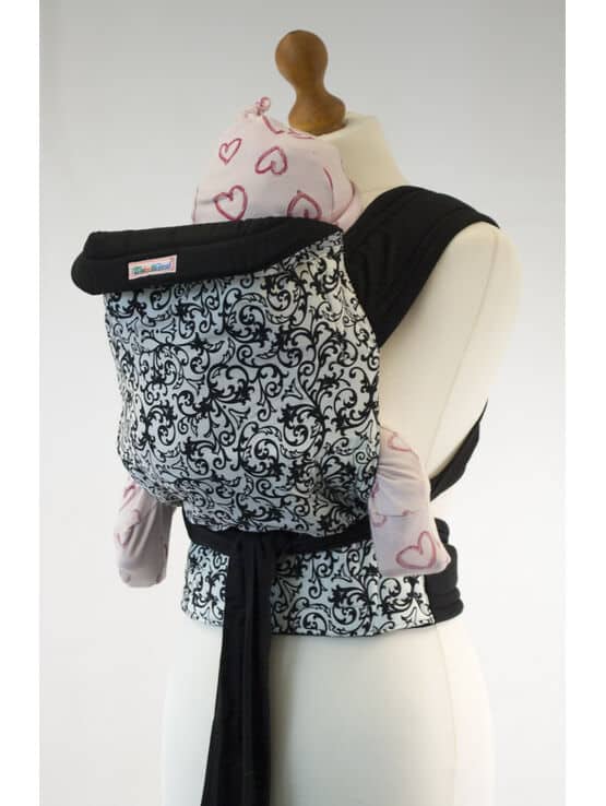 Palm & Pond Mei Tai Baby Carrier - White Floral Vintage