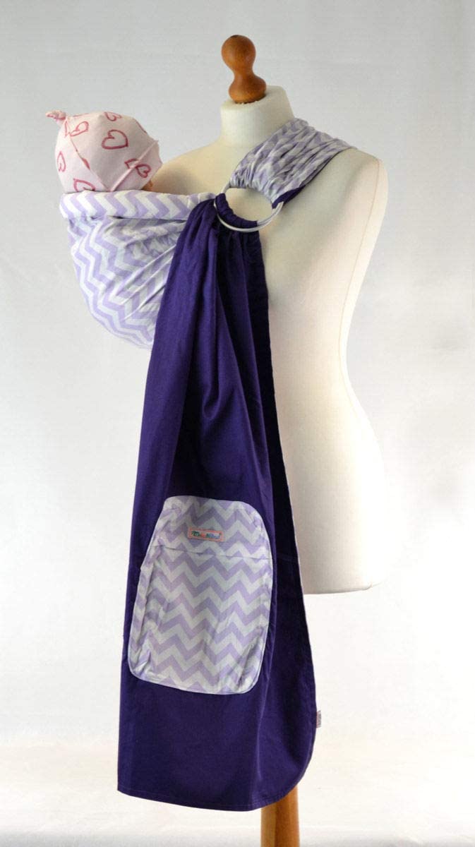 Palm and Pond Ring Sling Purple Zigzag