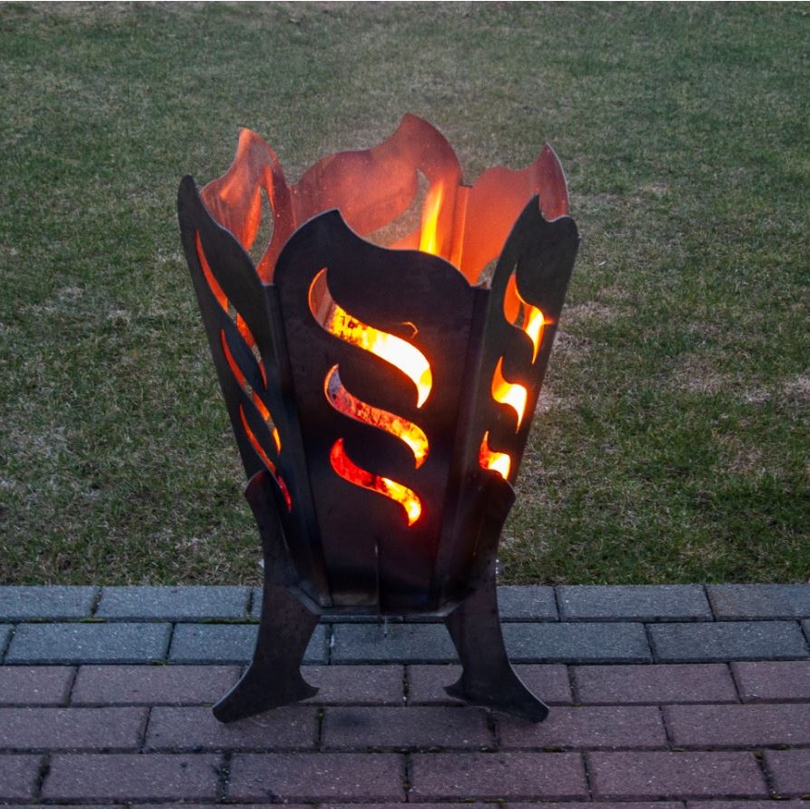 Steel Fire Pit, 'The Spark', Outdoor Garden Heater/Burner, 41 x 60cm