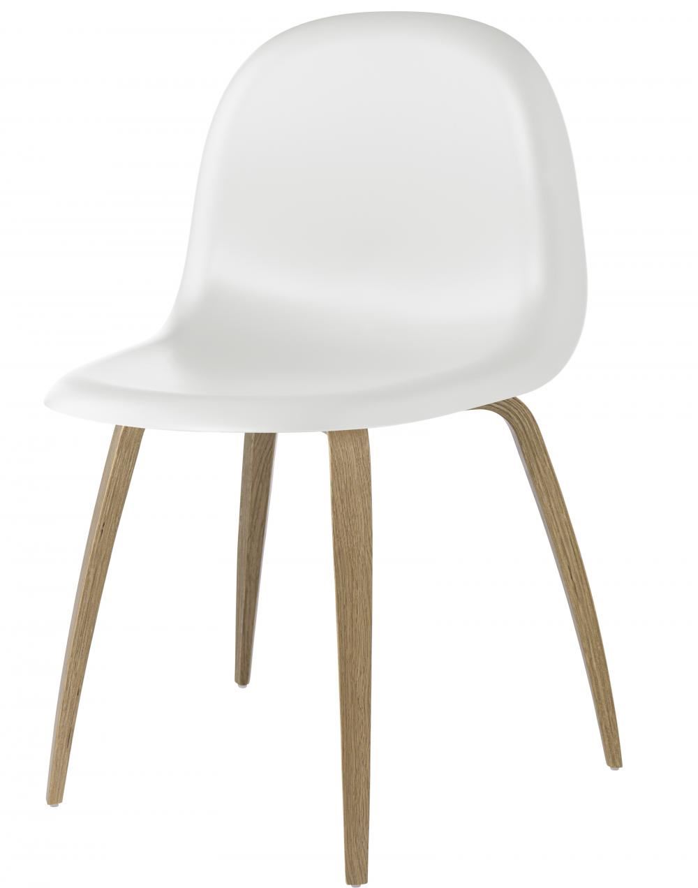 3d Dining Chair Wood Base Unupholstered Hirek White Cloud Oak
