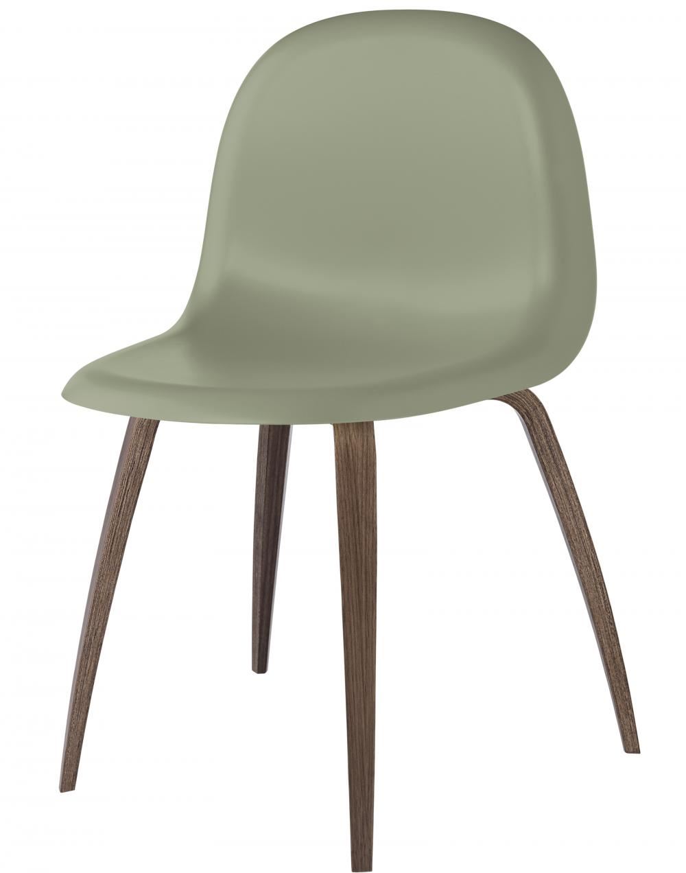 3d Dining Chair Wood Base Unupholstered Hirek Mistletoe Green Walnut