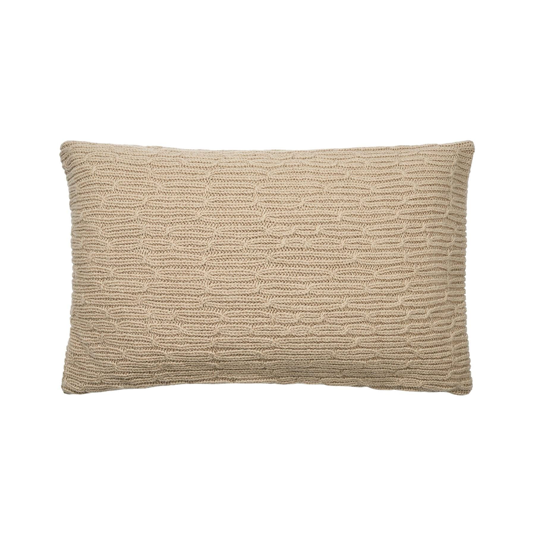 Bolia Plover Cushion Heavy 40 X 70cm Sand Wool Brown