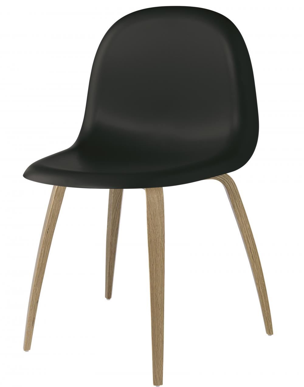 3d Dining Chair Wood Base Unupholstered Hirek Black Oak