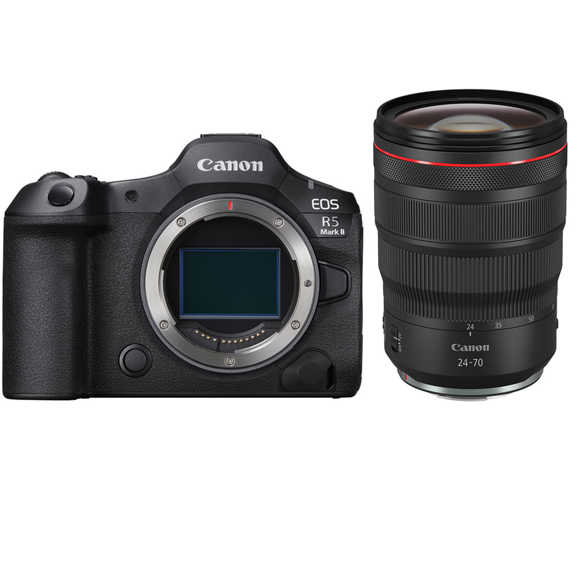 Canon EOS R5 Mark II Mirrorless Camera with RF 24-70mm f/2.8L IS USM Lens