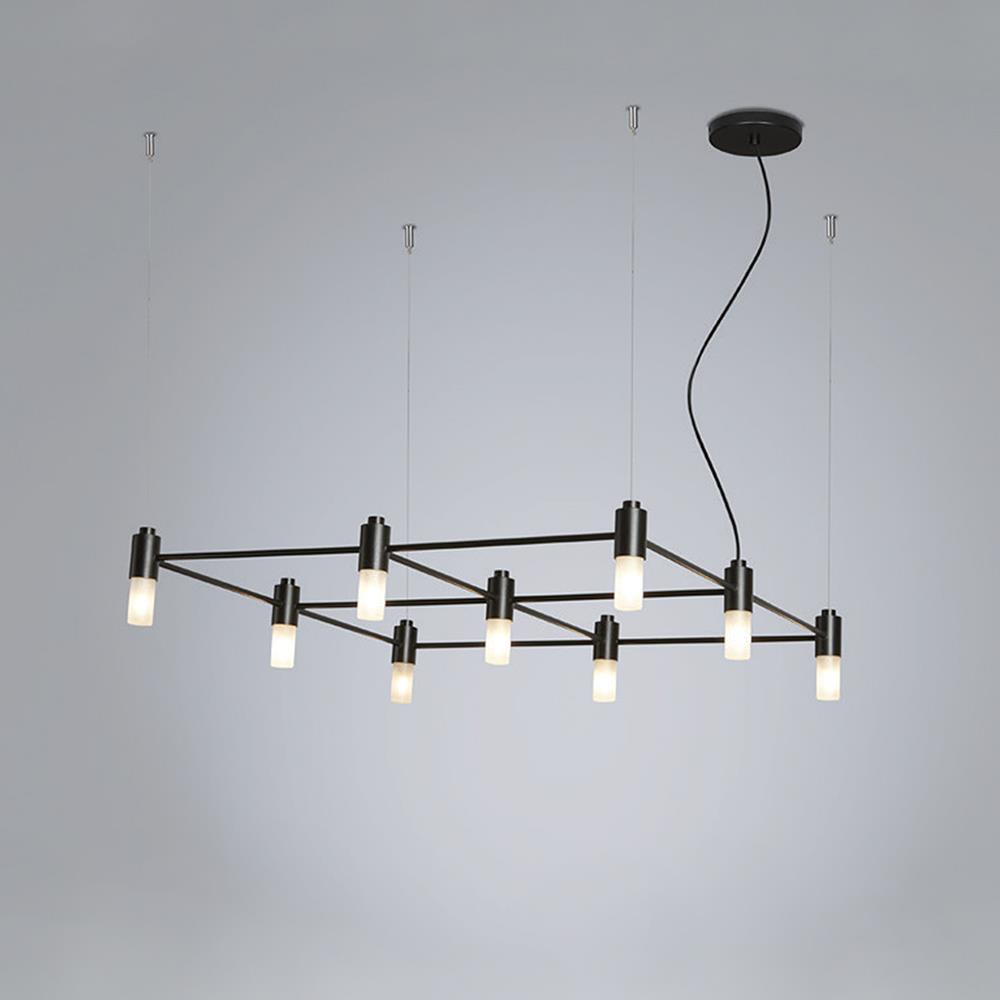 Quadrante Chandelier Small Sand Black