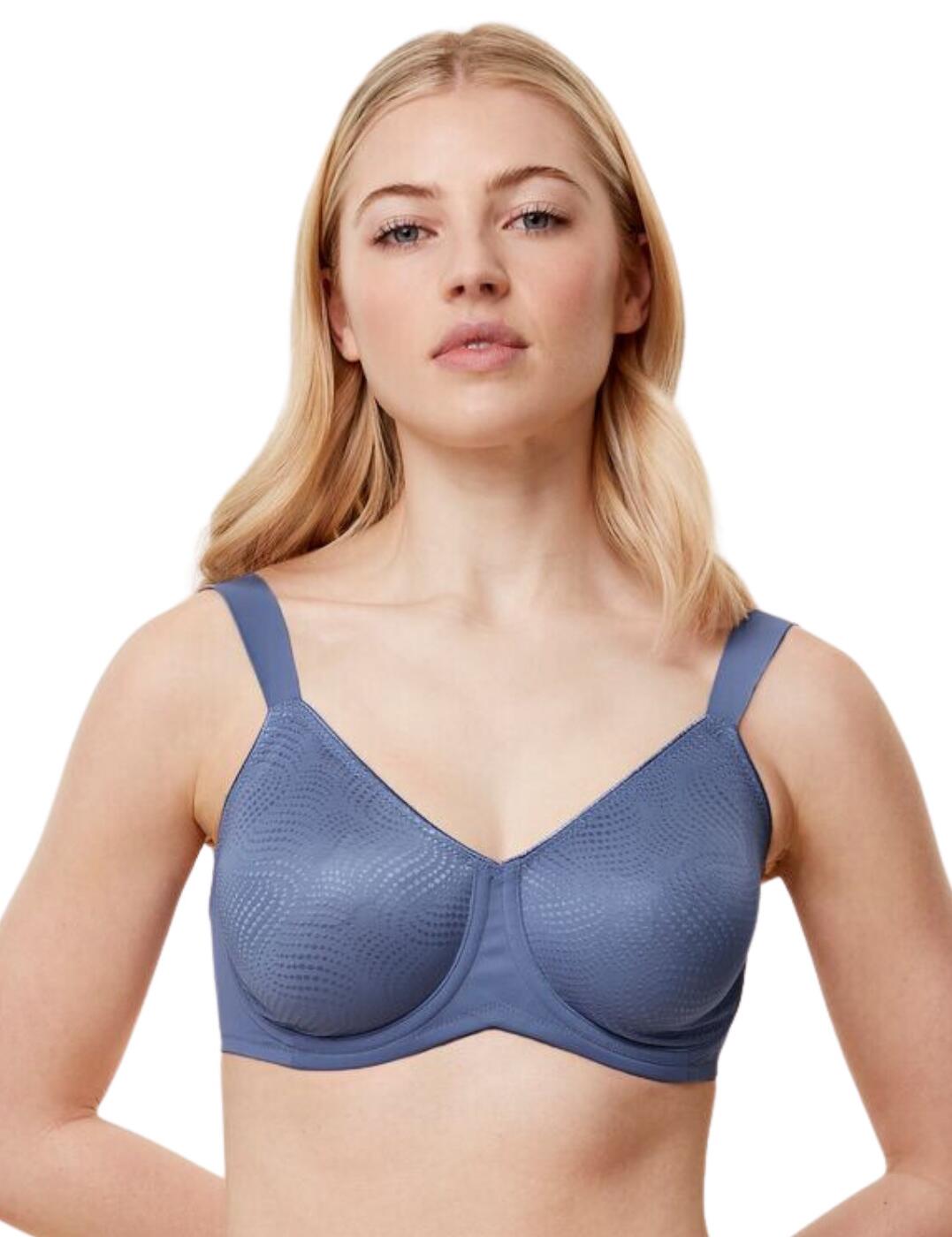 Get ready to dazzle your curves with the Triumph Essential Minimiser bra. This underwired cup provides support and comfort without sacrificing style. Non-padded cups showcase your natural shape while adjustable shoulder straps allow you to customise your fit and create a secure yet appealing look. The hook and eye fastening offer easy access, giving you confidence in every move you make. Defined by its simple yet elegant silhouette, this minimiser is designed with the modern woman in mind. To complete the look, we also offer matching lingerie items so you can have a sleek and chic wardrobe. Stand out among the crowd with Triumph Essential Minimiser bra.  Comfortable minimizer bra Non-padded cups Underwired for support Adjustable shoulder straps Hook and eye fastening Simple yet elegant fit Matching lingerie available Country of origin: Morocco Composition: 71% Polyamide &pipe; 29% Elastane Listed in UK sizes  61307-106359-1414939 10166830 Full Cup Bra
