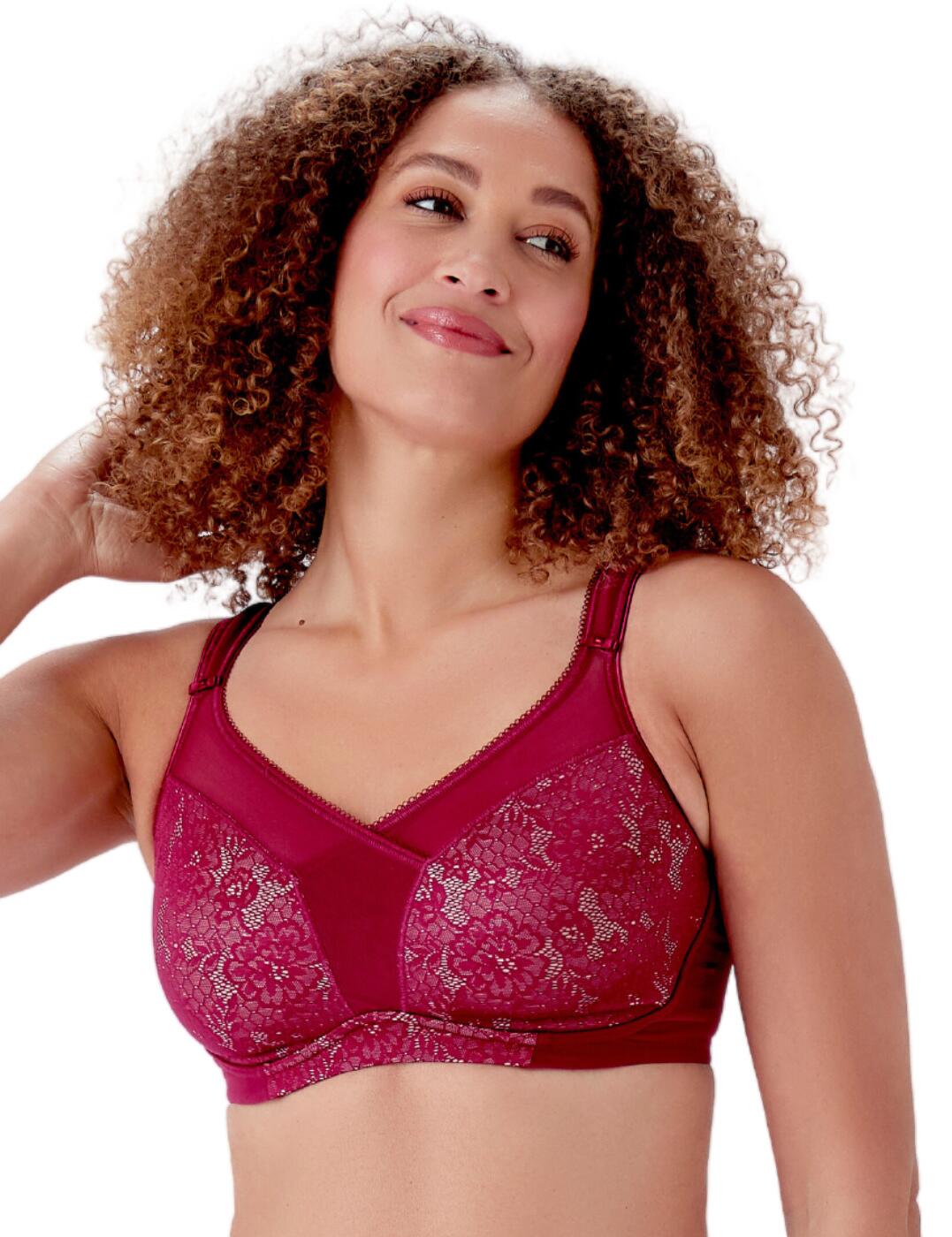 Prepare to be amazed by the Berlei Beauty Everyday full support non-wired bra. Crafted with stunning lace trim and semi-sheer upper cup panels, this beautiful lingerie combines style and function. The non-padded cups provide a natural feel while also offering full support to ensure you look your best all day long. To ensure comfort, this bra is wireless and features padded straps which are gentle on the shoulders. Finally, the hook and eye closure comes in handy for an adjustable fit that won’t let you down. If you’re looking for an elegant non-wired bra that offers all-day support, this Berlei bra is sure to exceed your expectations!  Perfect for everyday wear Gorgeous lace cups with semi-sheer upper cup panels Soft moulded cups give a rounded and smooth shape Non-padded cups Wireless design for comfort Padded adjustable straps Hook and eye closure Country of origin: China Composition: 61% Polyamide &pipe; 20% Elastane &pipe; 19% Polyester &pipe; Excluding trims Listed in UK sizes  61312-106348-1405373 B525 Non-Wired Bra