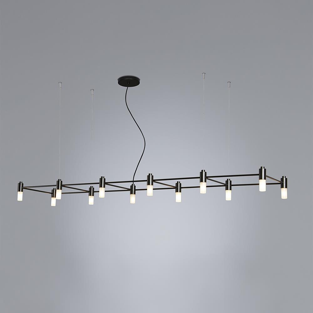 Quadrante Chandelier Medium Sand Black