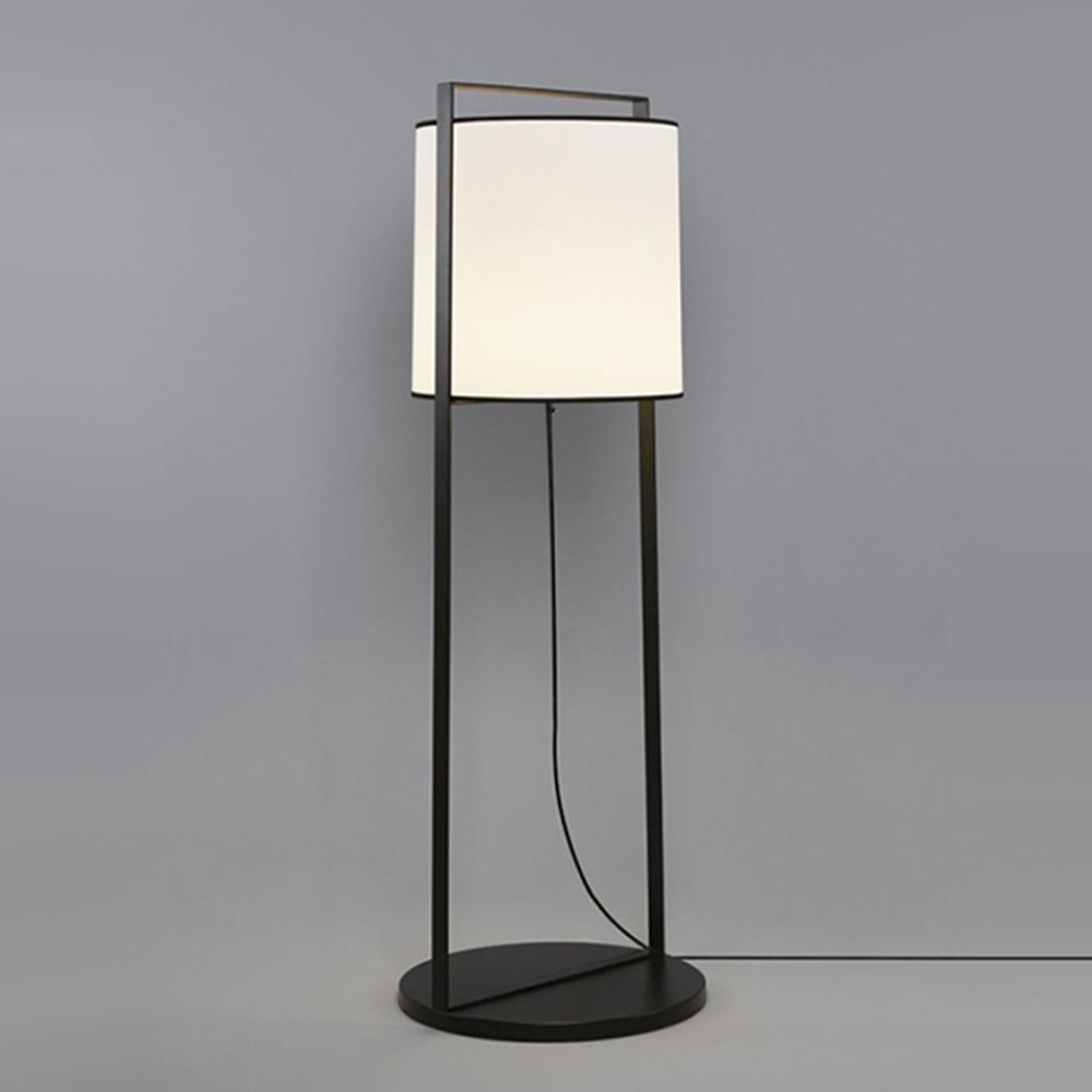 Macao Floor Lamp Large With Dimmer White Fabric