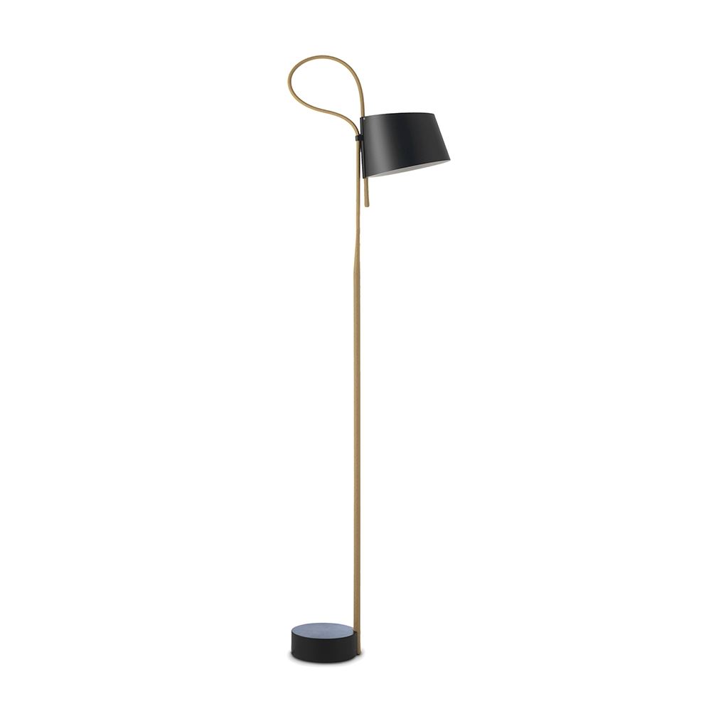 Rope Trick Floor Lamp Black Beige