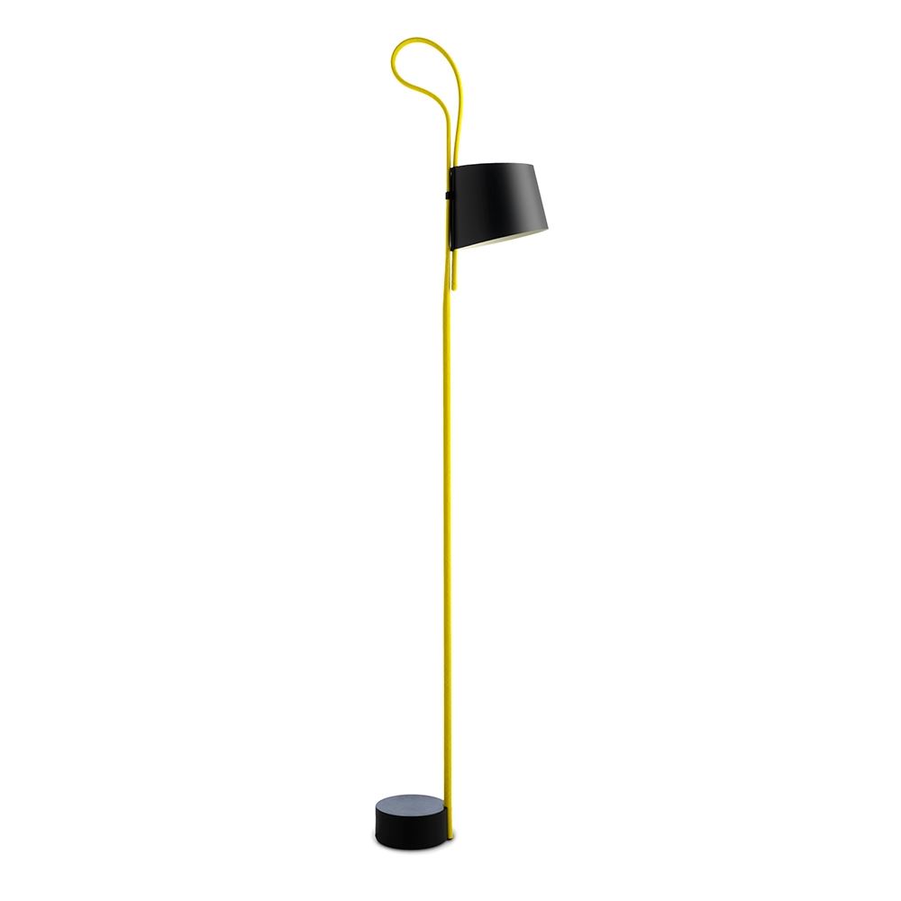 Rope Trick Floor Lamp Black Yellow