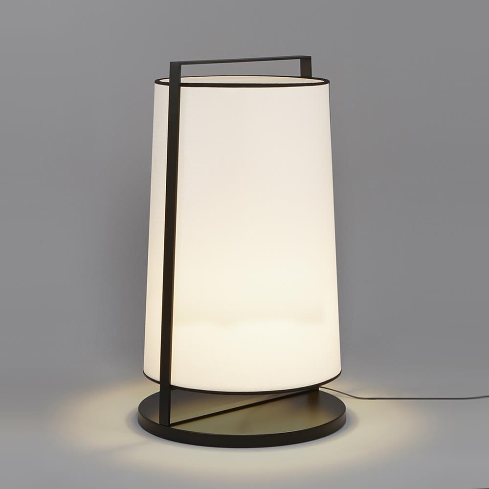 Macao Floor Lamp Small With Dimmer White Fabric