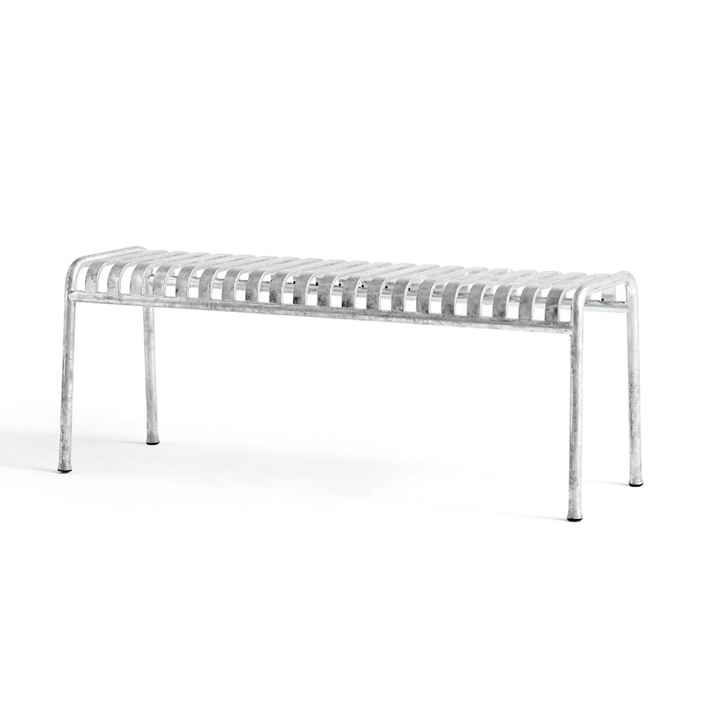 Hay Palissade Garden Bench Hot Galvanised Silver Designer Furniture From Holloways Of Ludlow