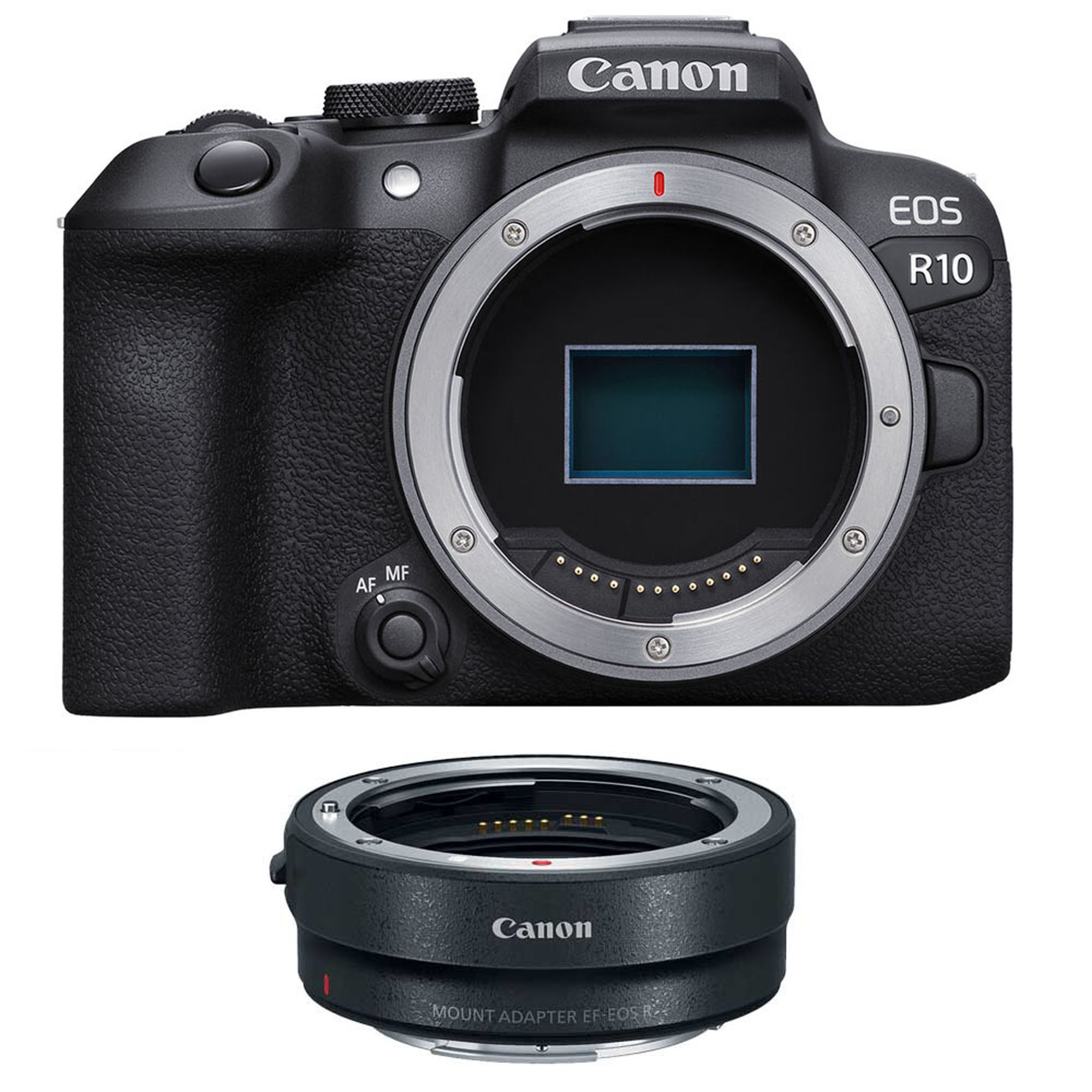 Canon EOS R10 Mirrorless Camera Body with EF-EOS R mount adapter