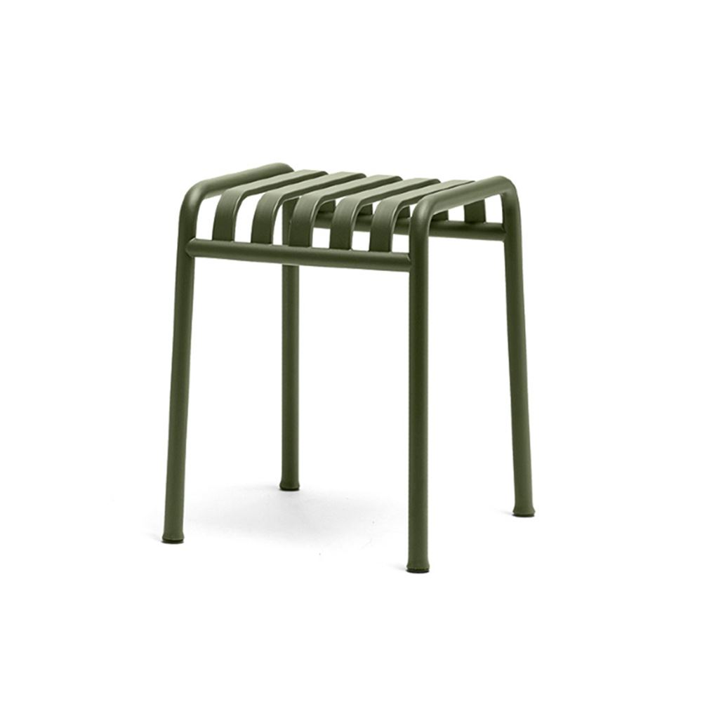 Hay Palissade Garden Short Stool Olive Green Designer Furniture From Holloways Of Ludlow