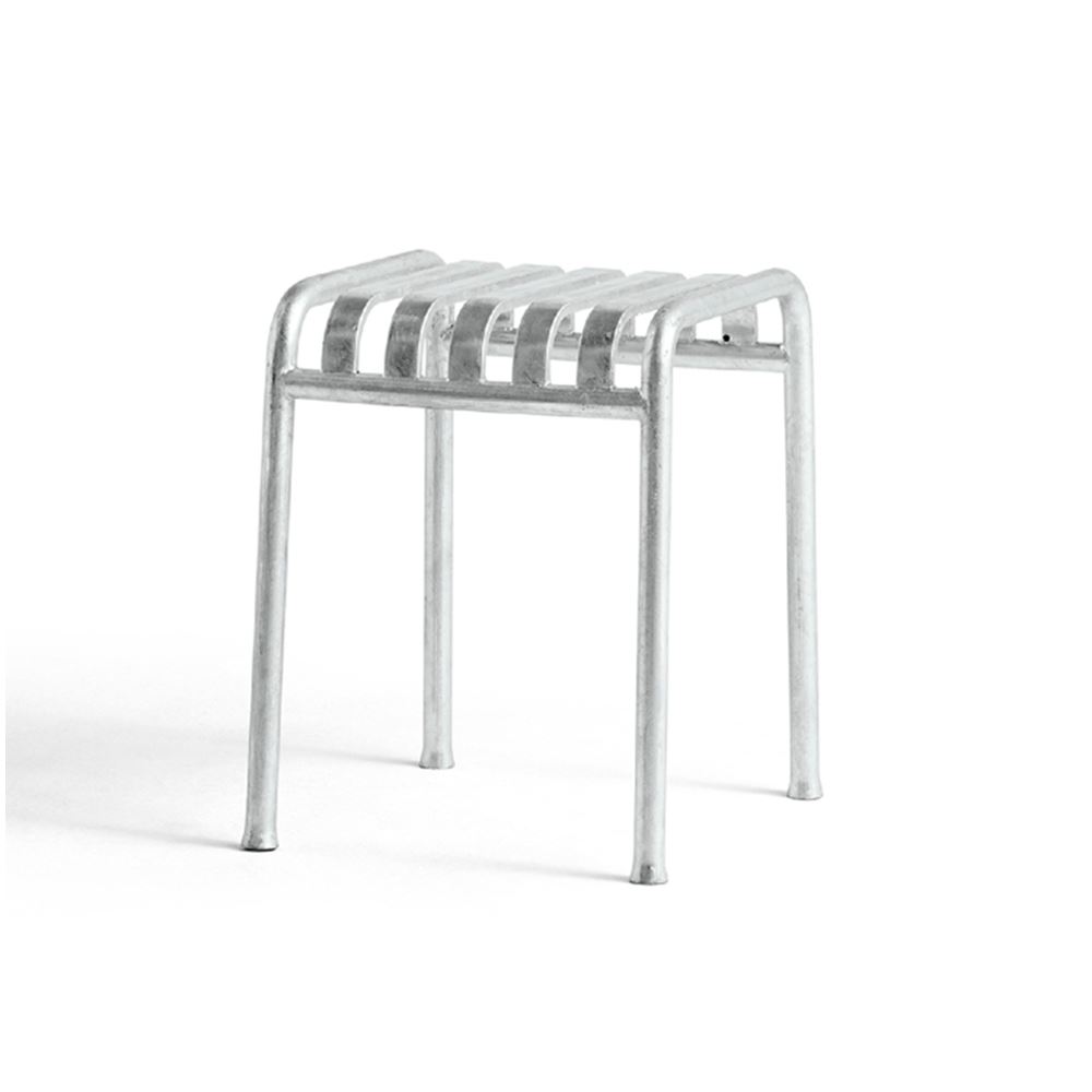 Hay Palissade Garden Short Stool Hot Galvanised Silver Designer Furniture From Holloways Of Ludlow