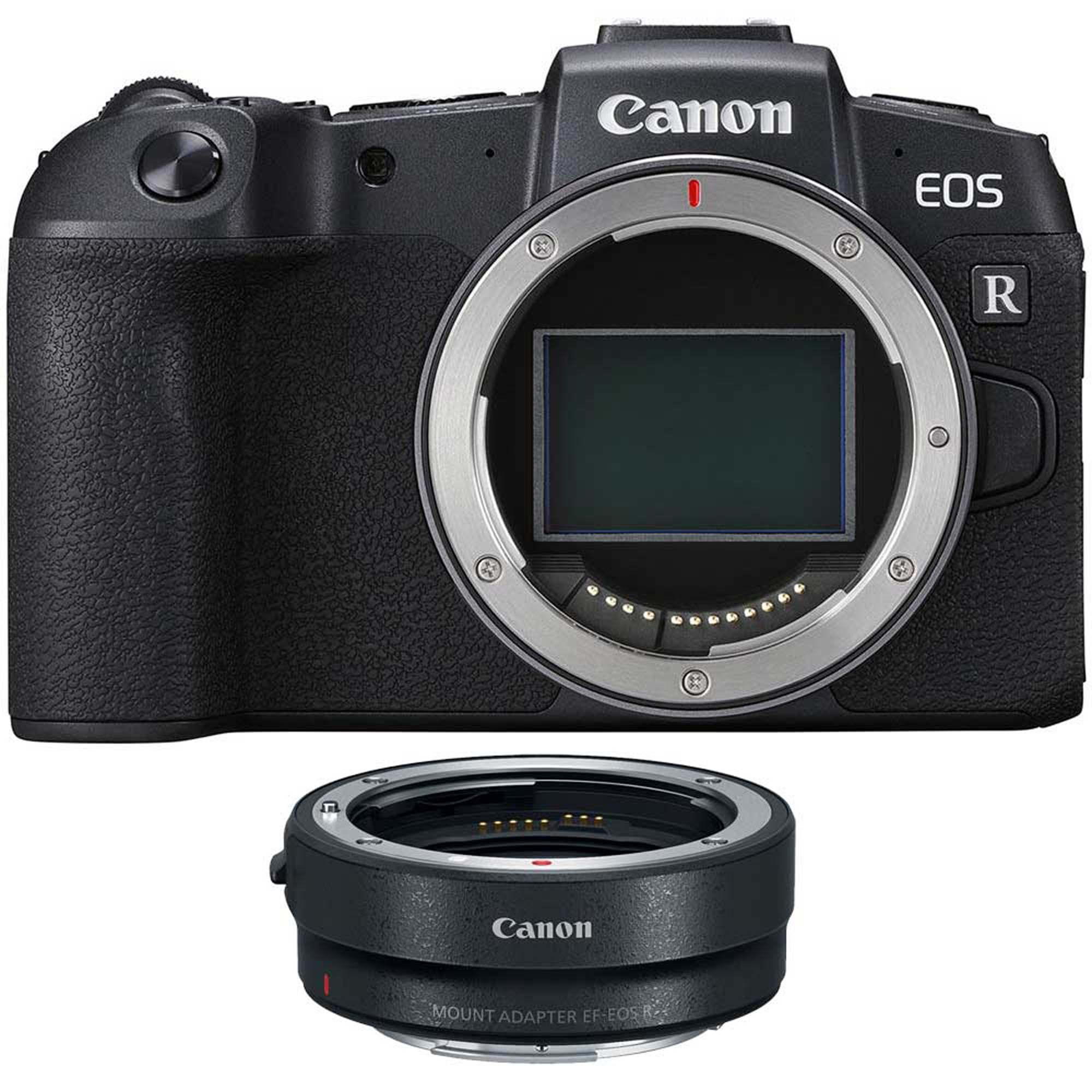 Canon EOS RP Mirrorless Camera Body with EF-EOS R mount adapter