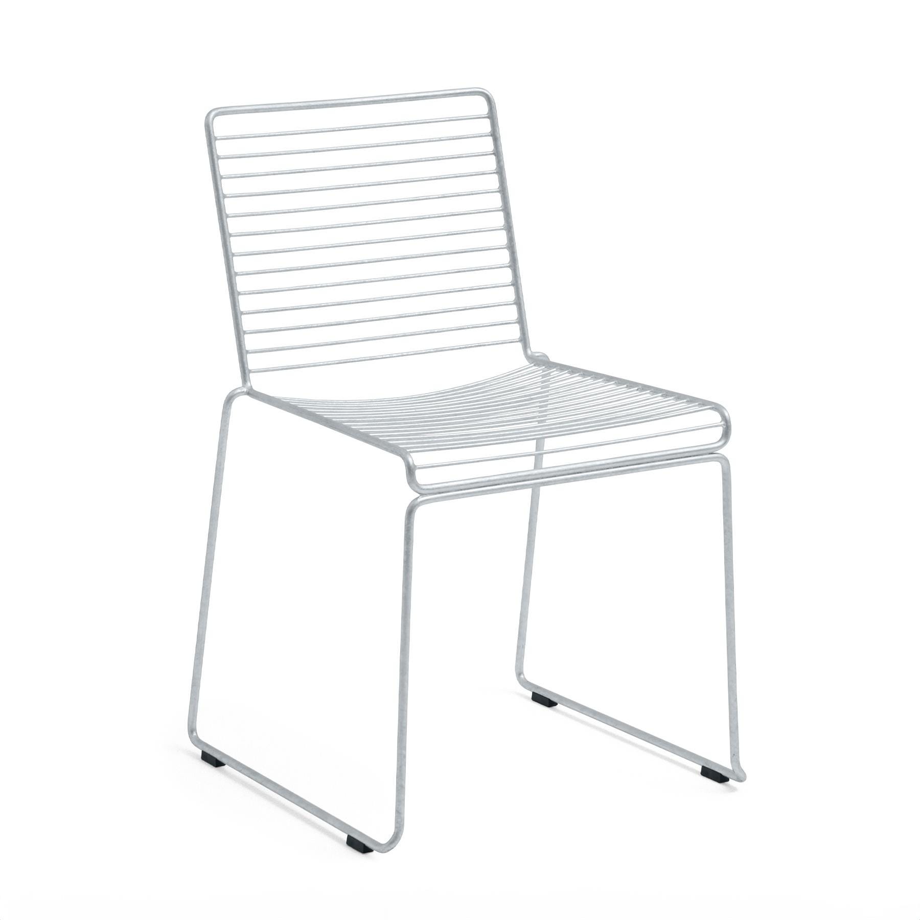 Hay Hee Dining Chair Hot Galvanised Silver Designer Furniture From Holloways Of Ludlow