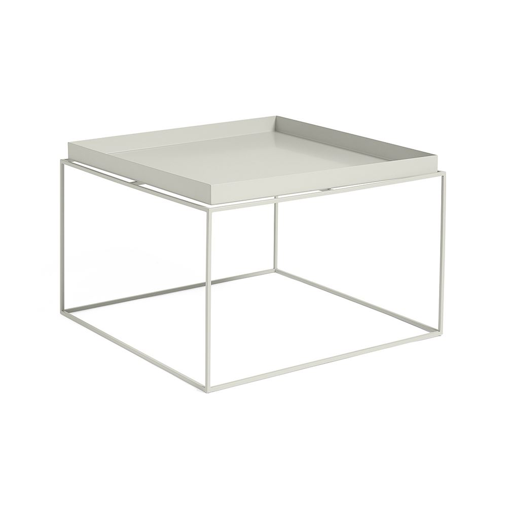 Tray Coffee Table Metal Warm Grey