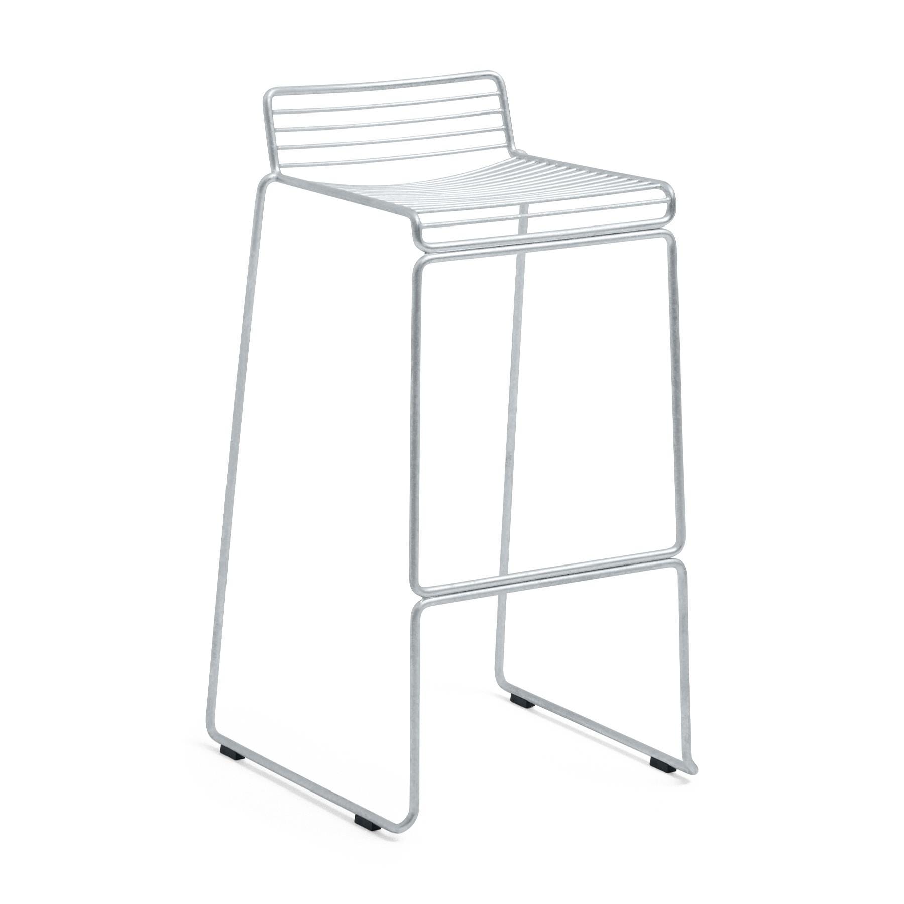 Hay Hee Bar Stool Hot Galvanised High Silver Designer Furniture From Holloways Of Ludlow