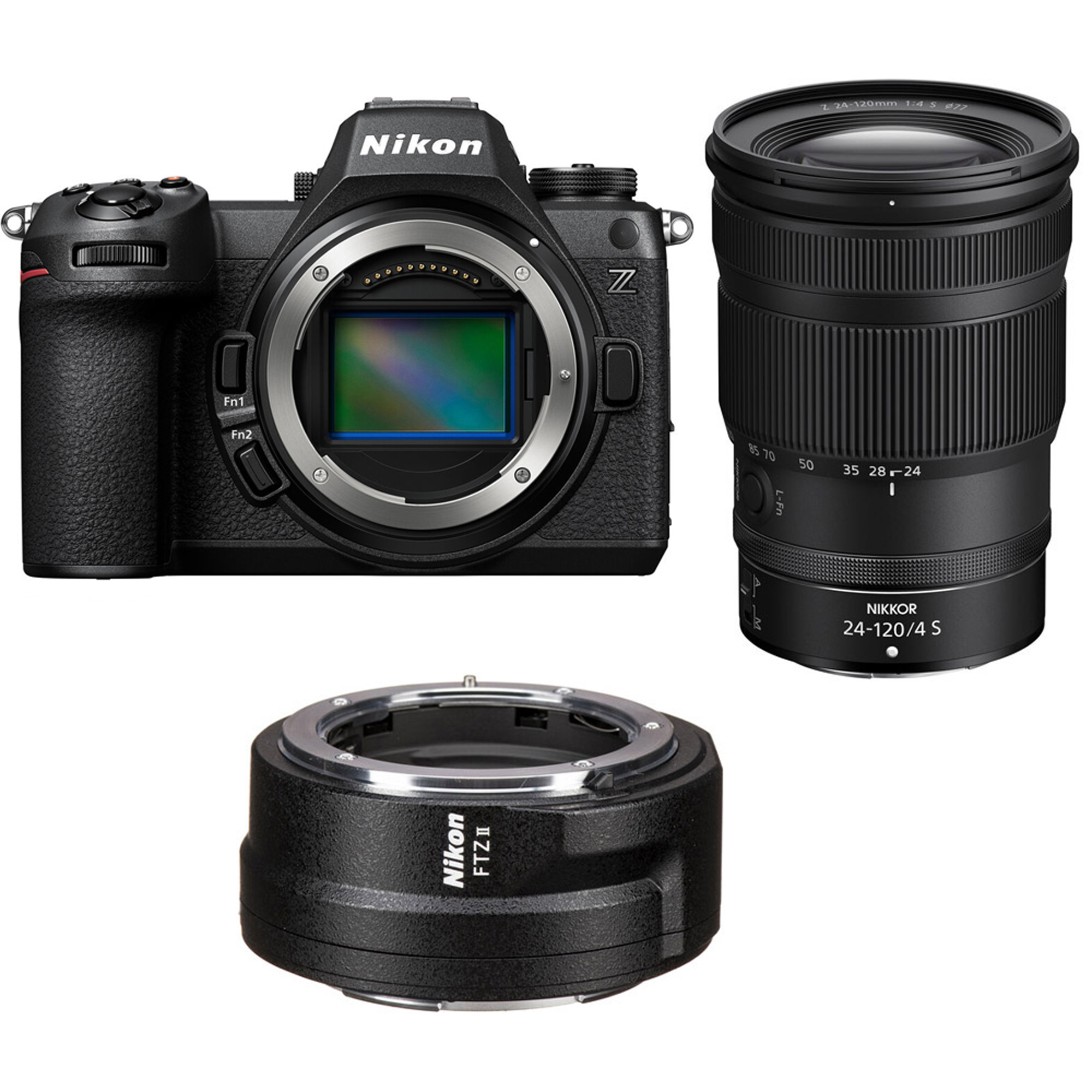 Nikon Z6 III Mirrorless Camera with Z 24-120mm f/4 S Lens with FTZ II Mount Adapter