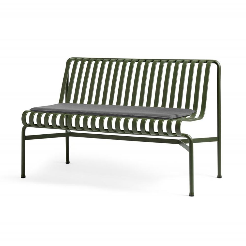 Palissade Dining Bench Without Arms Olive Green Anthracite Seat Cushion